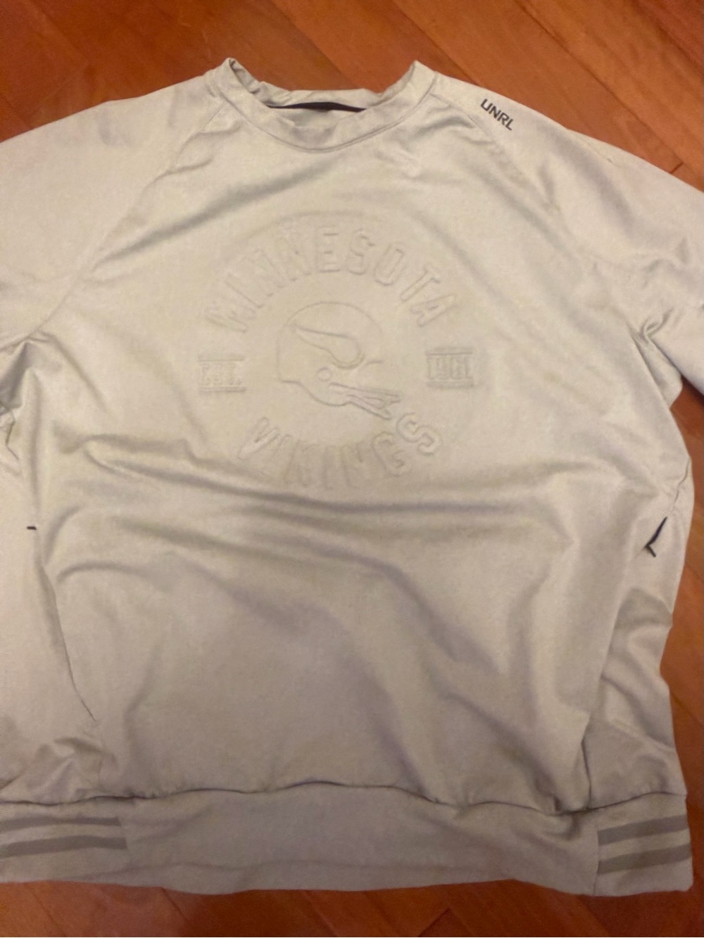 UNRL Minnesota Vikings Light Gray Men's Pullover Shirt